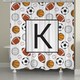 preview thumbnail 8 of 15, Laural Home Sports Monogram Shower Curtain K