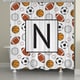 preview thumbnail 11 of 15, Laural Home Sports Monogram Shower Curtain N
