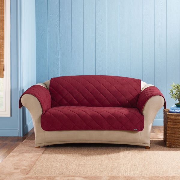 Shop Sure Fit Soft Suede Sherpa Reversible Loveseat Pet Throw/Furniture