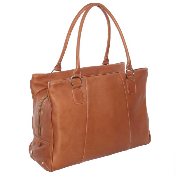 Piel Leather Laptop Travel Tote - Overstock - 10846662