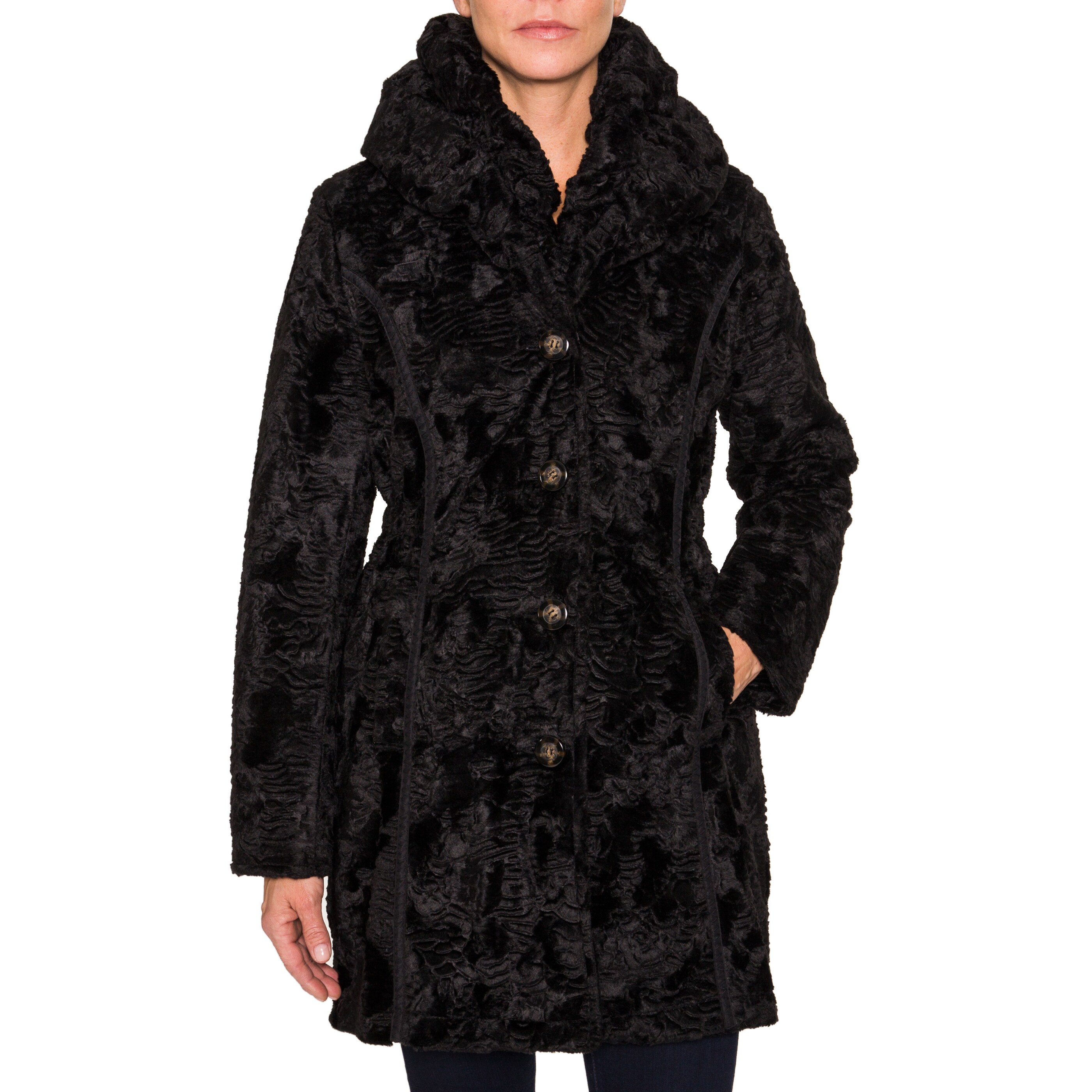 laundry reversible faux fur coat