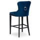preview thumbnail 4 of 8, Abbyson Versailles 30-inch Blue Tufted Bar Stool