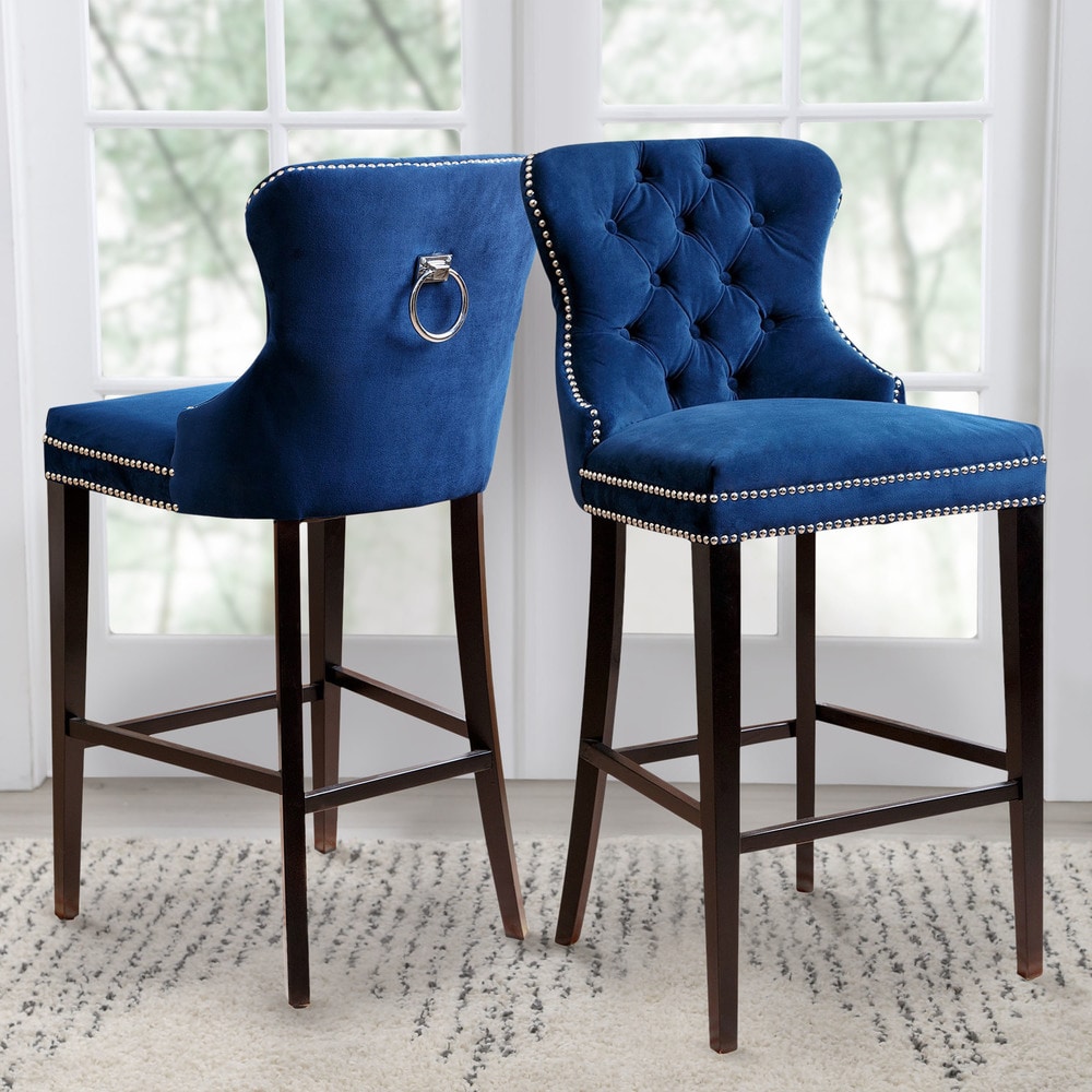 blue bar chairs