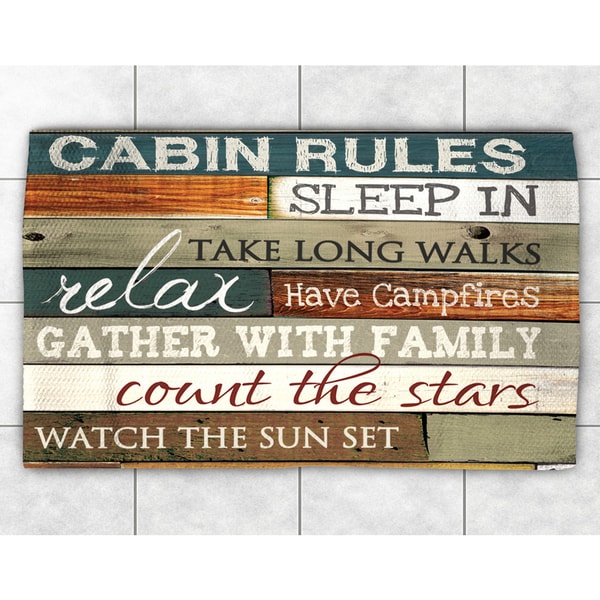 Rules of the Cabin Accent Rug (4' x 6') Free Shipping Today