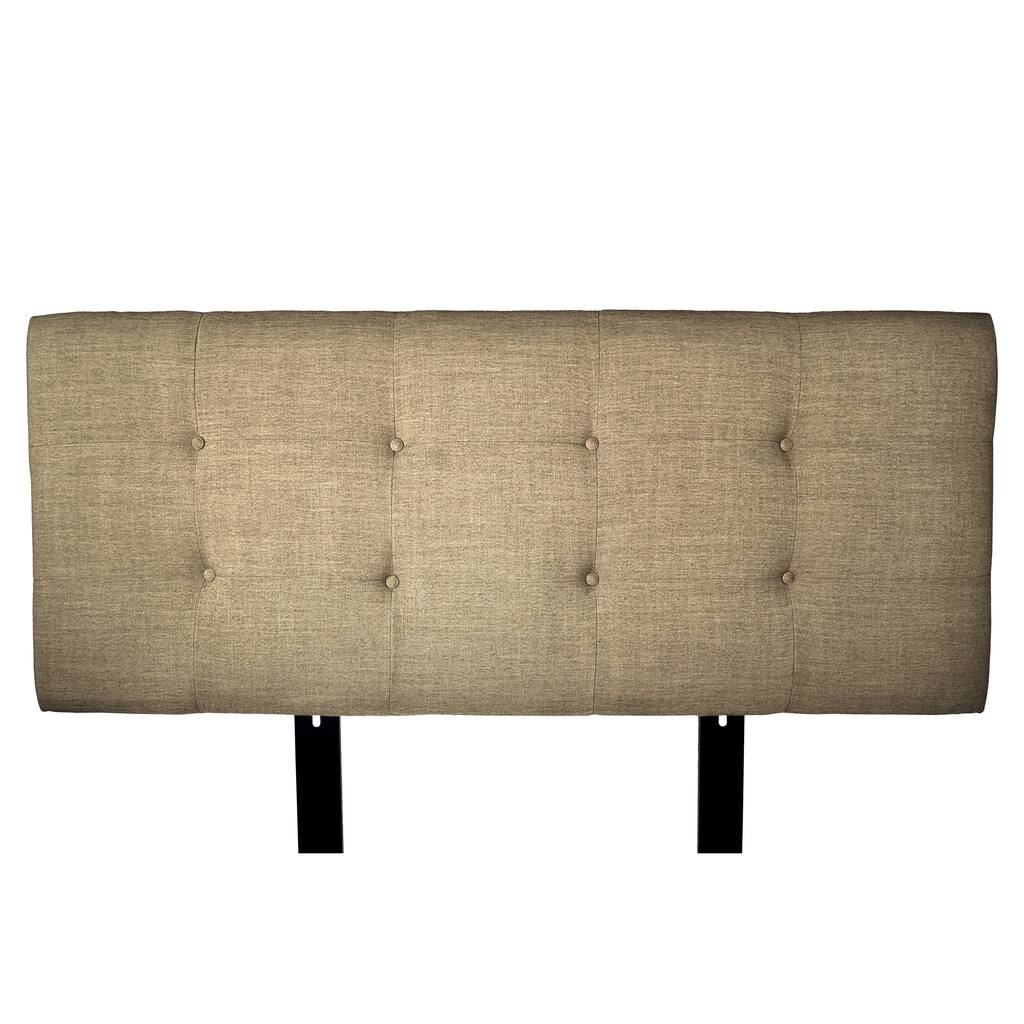 MJL Furniture Ali Button Tufted Allure Pebble Upholstered Headboard