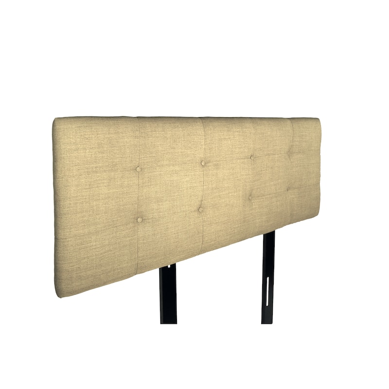 MJL Furniture Ali Button Tufted Allure Pebble Upholstered Headboard
