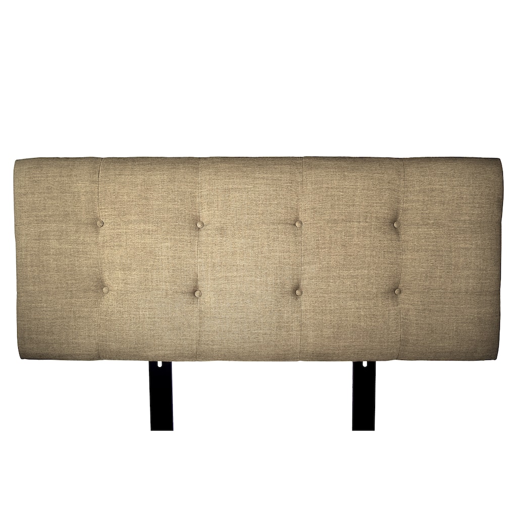 MJL Furniture Ali Button Tufted Allure Pebble Upholstered Headboard