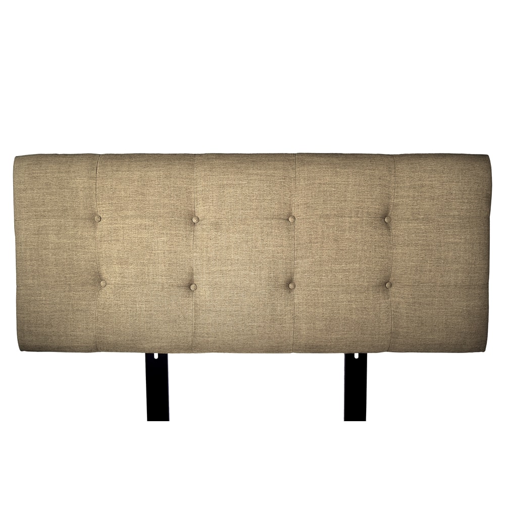 MJL Furniture Ali Button Tufted Allure Pebble Upholstered Headboard