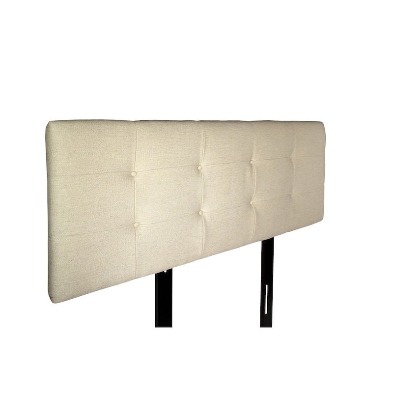 MJL Furniture Ali Button-tufted Belfast Linen Upholstered Headboard