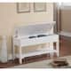 Roundhill Furniture The Gray Barn Waggoner Solid Wood Shoe Bench with Storage