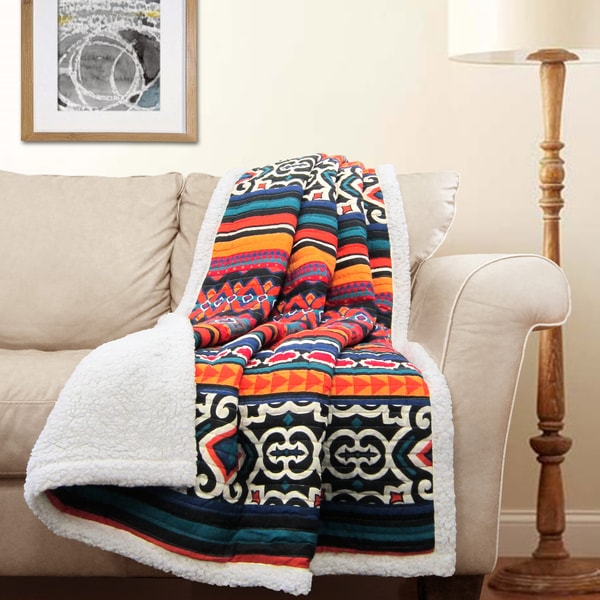 Lush Decor Bettina Sherpa Throw