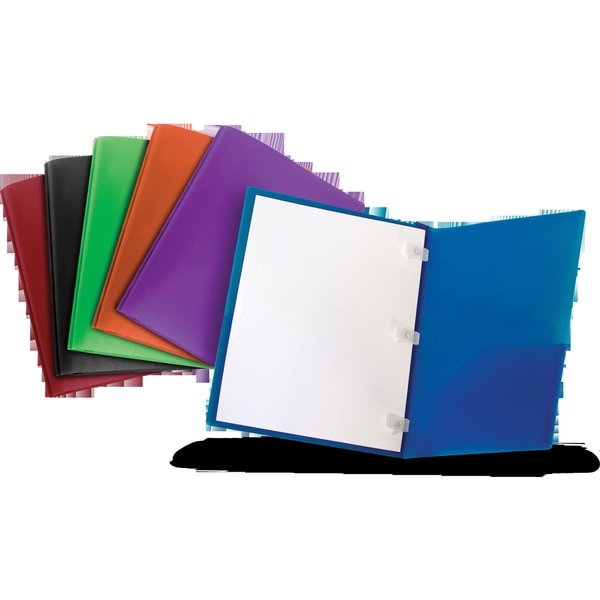 Shop Thicker Poly Twopocket folder with Plastic Prongs by Storex