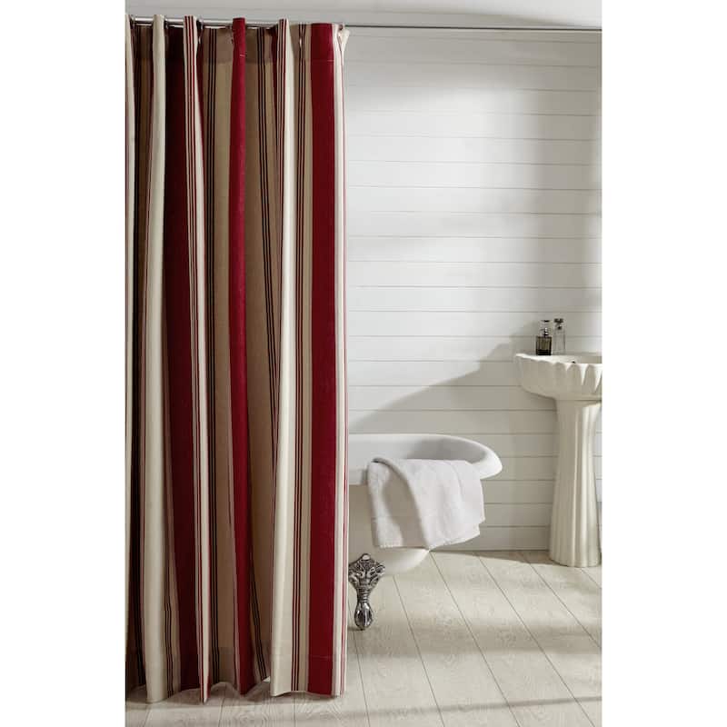 Cody Shower Curtain - Red