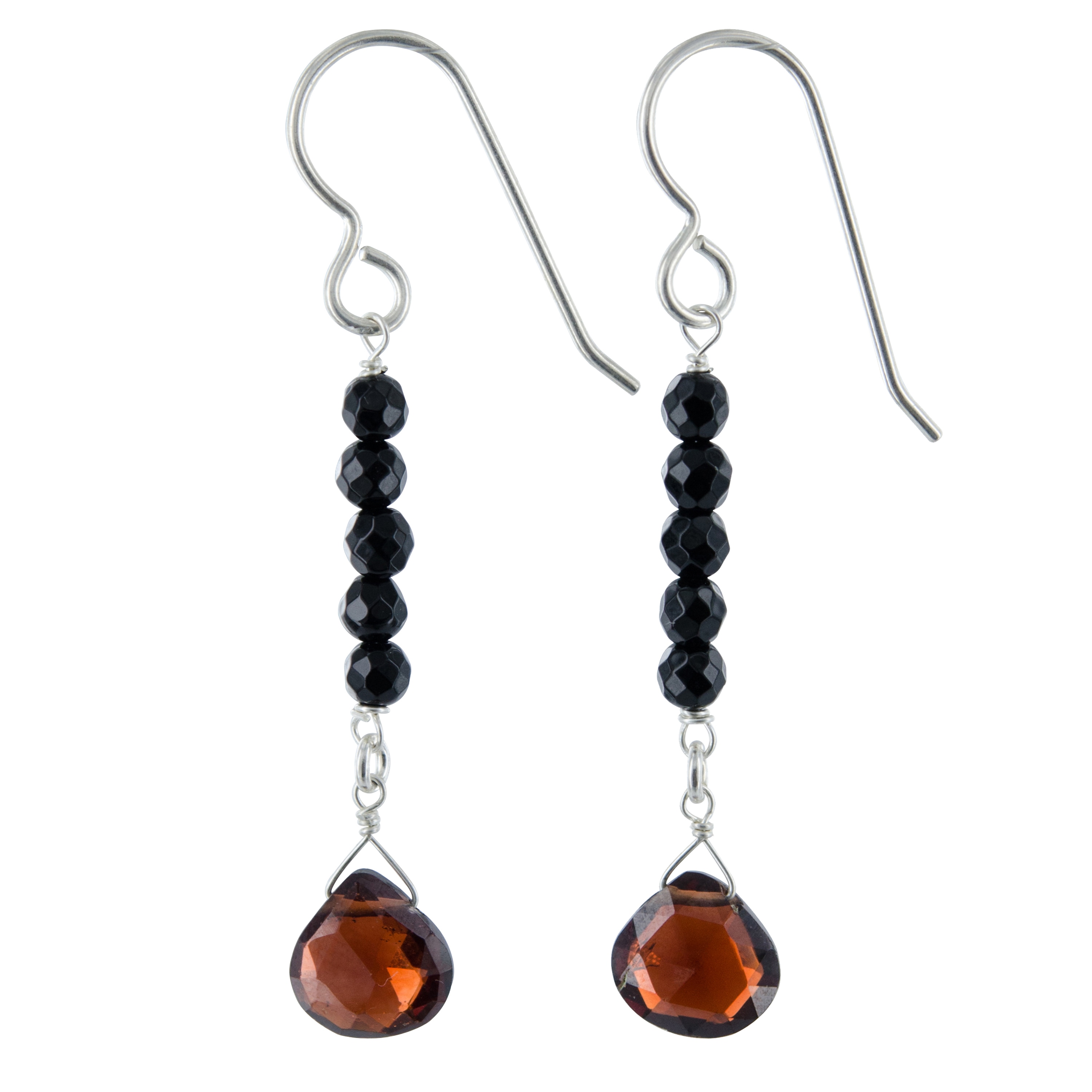 garnet gemstone earrings