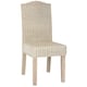 preview thumbnail 3 of 5, SAFAVIEH Dining Rural Woven Odette White Washed Wicker Dining Chairs (Set of 2) - 17.3" x 22" x 38.5"
