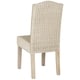 preview thumbnail 5 of 5, SAFAVIEH Dining Rural Woven Odette White Washed Wicker Dining Chairs (Set of 2) - 17.3" x 22" x 38.5"