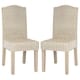 preview thumbnail 2 of 5, SAFAVIEH Dining Rural Woven Odette White Washed Wicker Dining Chairs (Set of 2) - 17.3" x 22" x 38.5"