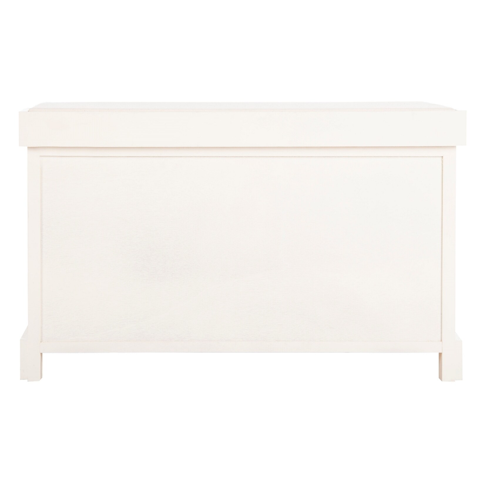 Shop Safavieh Freddy Distressed White Wicker Storage Bench On