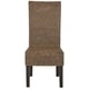 preview thumbnail 5 of 6, SAFAVIEH Dining Rural Woven Arjun Brown Multi Wicker Dining Chairs (Set of 2) - 18.1" x 13.2" x 40.1"