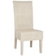 preview thumbnail 3 of 5, SAFAVIEH Arjun White Washed Wicker Dining Chair (Set of 2) - 44H x 22D x 17W