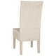 preview thumbnail 5 of 5, SAFAVIEH Arjun White Washed Wicker Dining Chair (Set of 2) - 44H x 22D x 17W