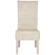 preview thumbnail 4 of 5, SAFAVIEH Arjun White Washed Wicker Dining Chair (Set of 2) - 44H x 22D x 17W