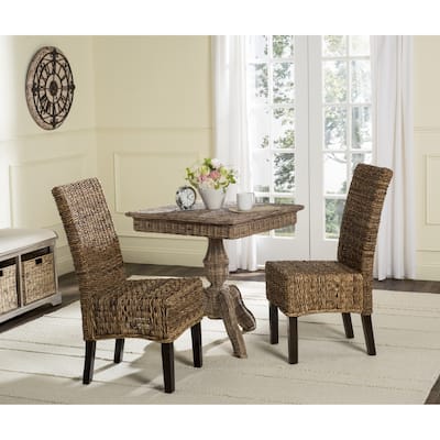 SAFAVIEH Dining Rural Woven Avita Natural Dining Chairs (Set of 2) - 17.3" x 24" x 38.5"