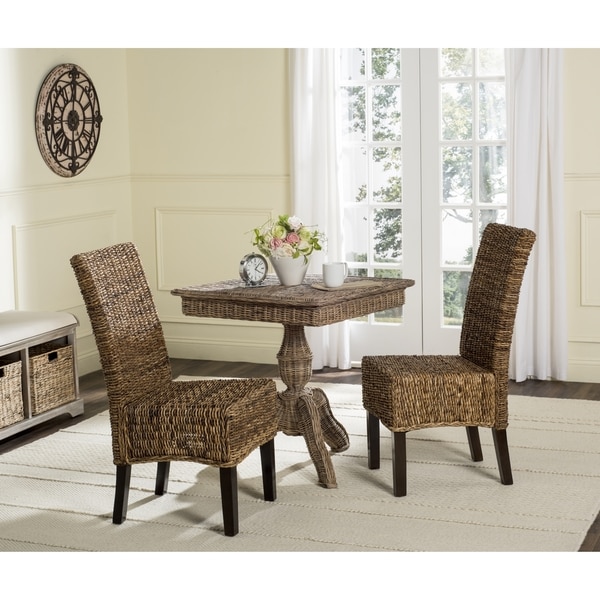 SAFAVIEH Dining Rural Woven Avita Natural Dining Chairs Set of 2