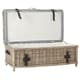 preview thumbnail 2 of 5, SAFAVIEH Navarro Grey Natural Rattan Storage Trunk - 45.7" x 23.6" x 18.2"