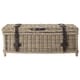 preview thumbnail 5 of 5, SAFAVIEH Navarro Grey Natural Rattan Storage Trunk - 45.7" x 23.6" x 18.2"
