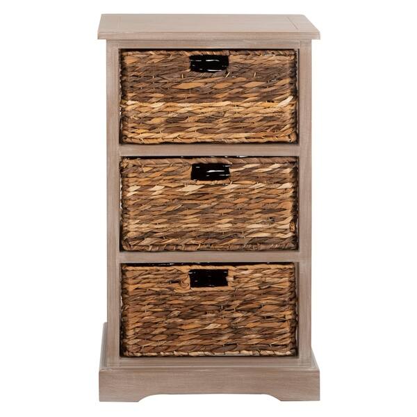 Shop Safavieh Halle Winter Melody 3 Drawer Wicker Basket Storage