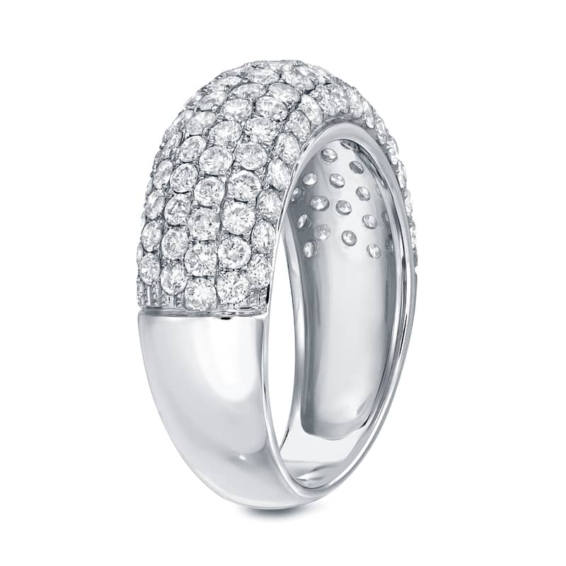 Auriya 2ctw Dome Style Pave Diamond Ring 14k White Gold