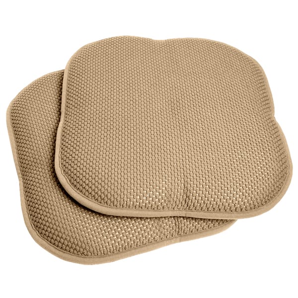 Taupe 16-inch Memory Foam Chair Pad/Seat Cushion with Nonslip Backing (2 or  4 Pack) - On Sale - Bed Bath & Beyond - 10858135