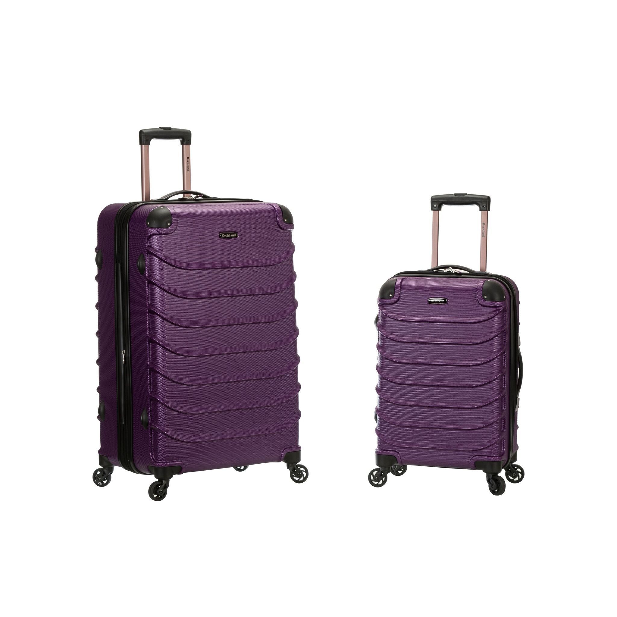 light purple luggage