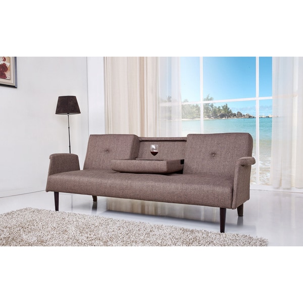 Shop Cambridge Brown Convertible Sofa Bed Free Shipping Today