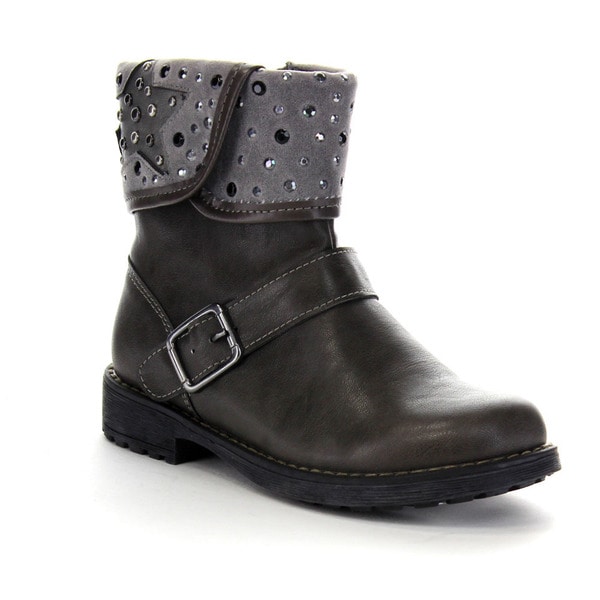 flat rhinestone boots