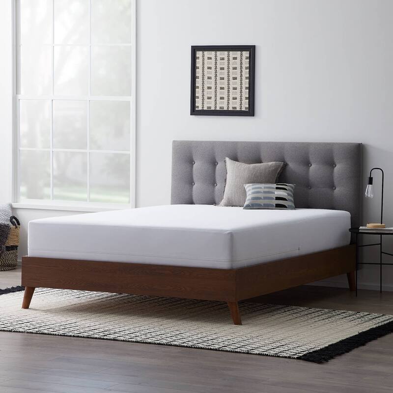 LUCID Comfort Collection Bed Bug and Waterproof Mattress Encasement Protector - White