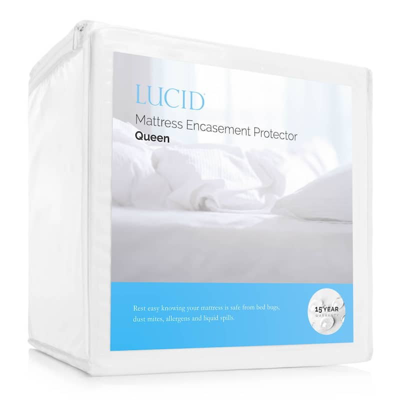 Lucid Comfort Collection Bed Bug And Waterproof Mattress Encasement 