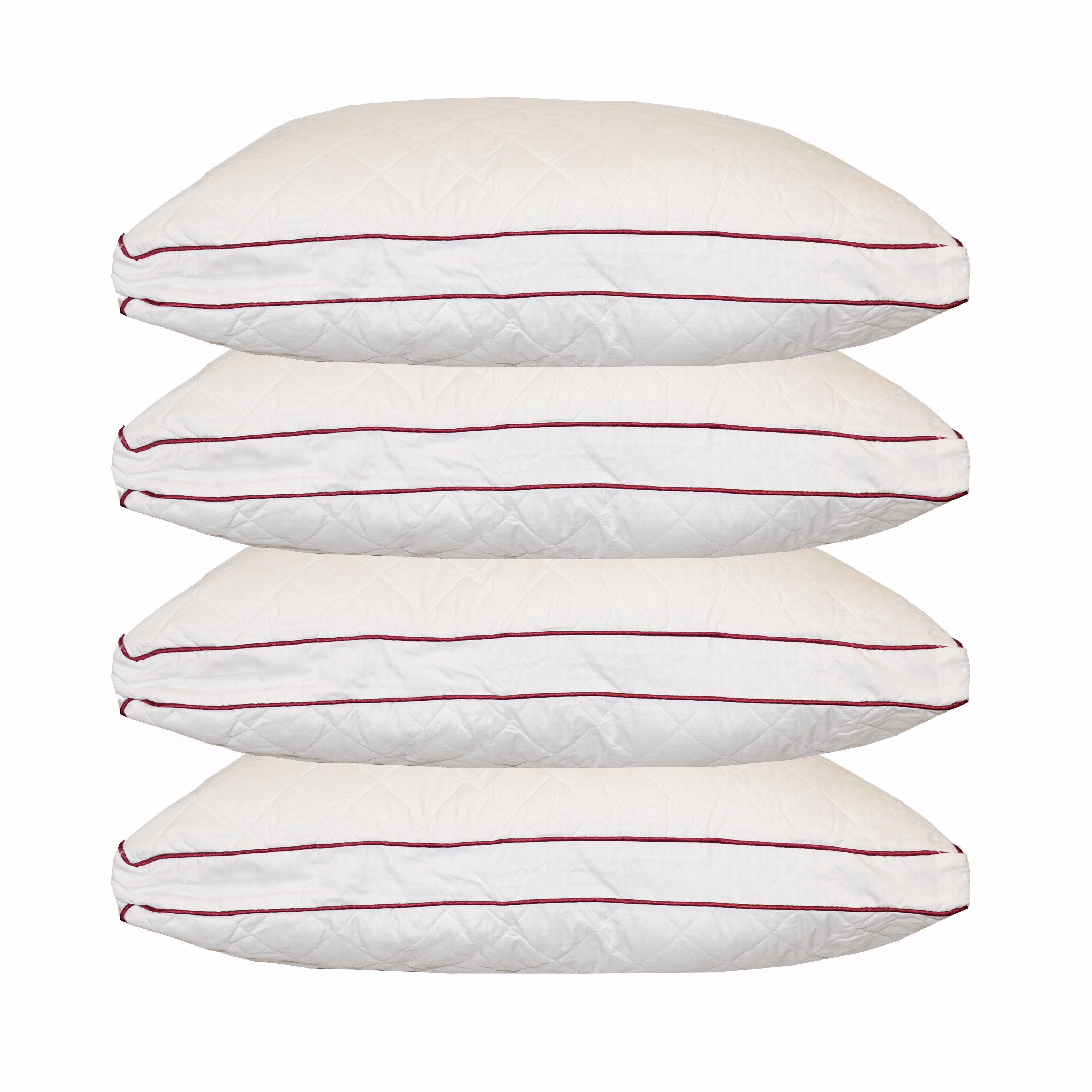 Valentino Quilted Firm Density Pillows (Set of 2) - Bed Bath