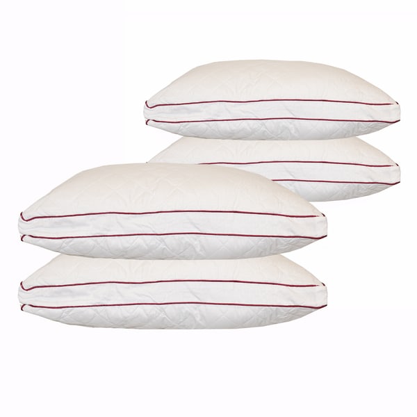 Valentino Quilted Firm Density Pillows Set of 2 Bed Bath