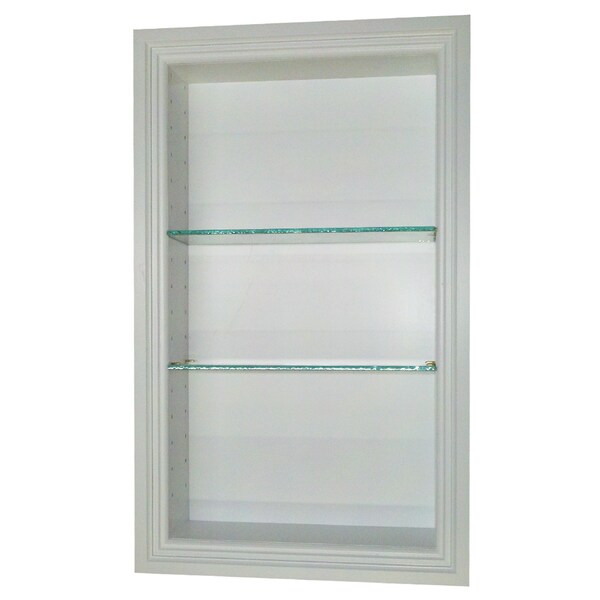 24 Inch Recessed In The Wall Belle Isle White Finished 2 5 Deep 24 Inch Recessed In The Wall Belle Isle White Finished 2 5 Deep Niche