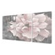 preview thumbnail 5 of 5, Silver Orchid Novak Pastel Pink Peony on Grey 3-piece Canvas Art Set