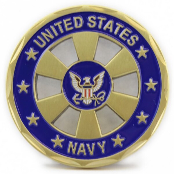 US Navy Wheel Cut Out Coin