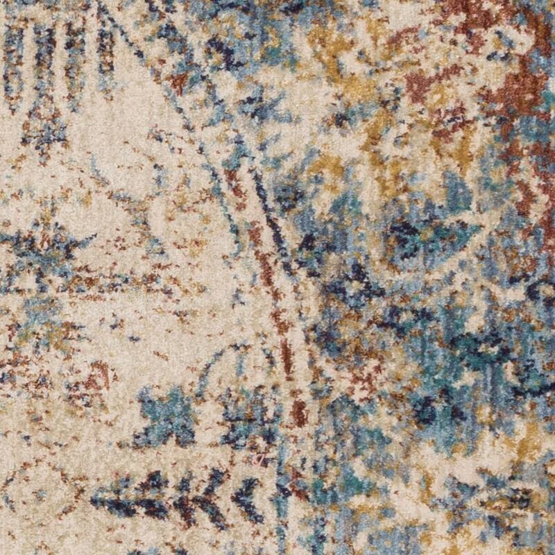 Alexander Home Contessa Traditional Ocean Floral Distressed Rug