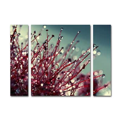 Beata Czyzowska Young 'For You and Me' Three Panel Set Canvas Wall Art - Multi
