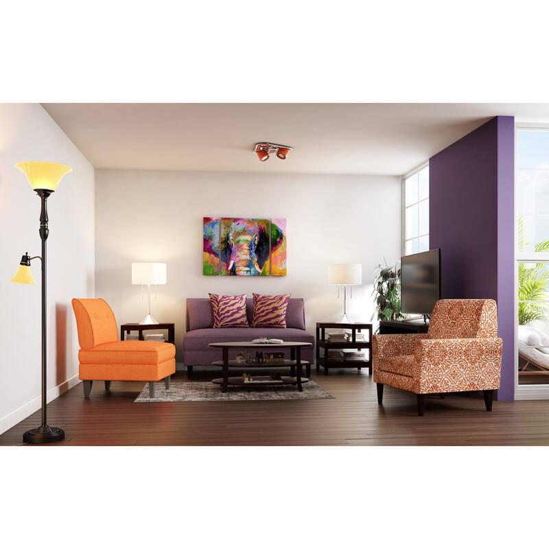 The Curated Nomad Richard Wallich 'Elephant 2' Three Panel Set Canvas Wall Art