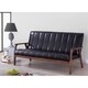 Baxton Studio Nikko Mid-century Modern Scandinavian Style Black Faux 