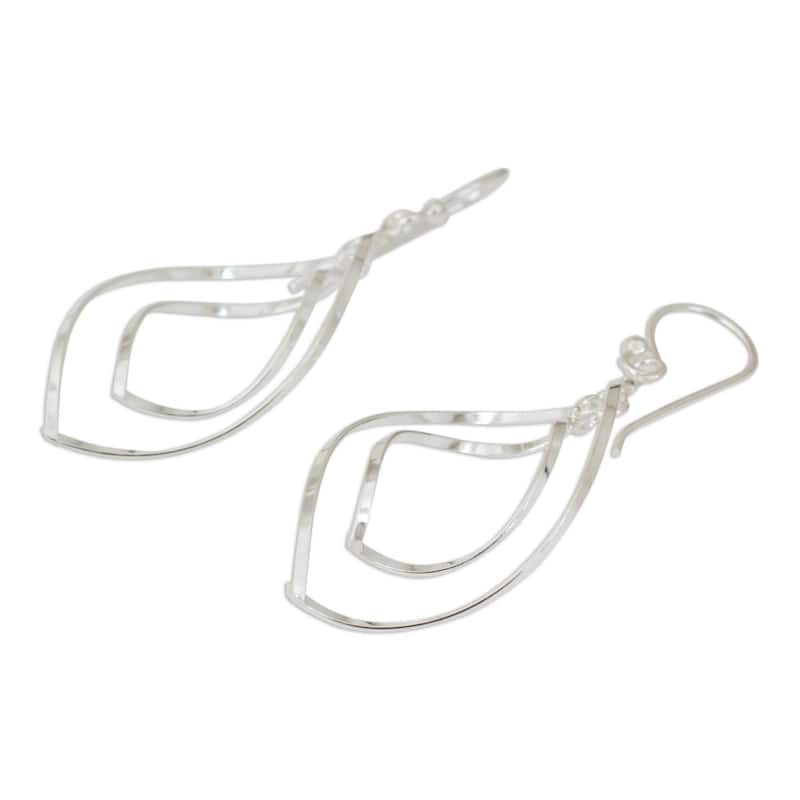 Sterling Silver Eyes On You Dangling Style Earrings