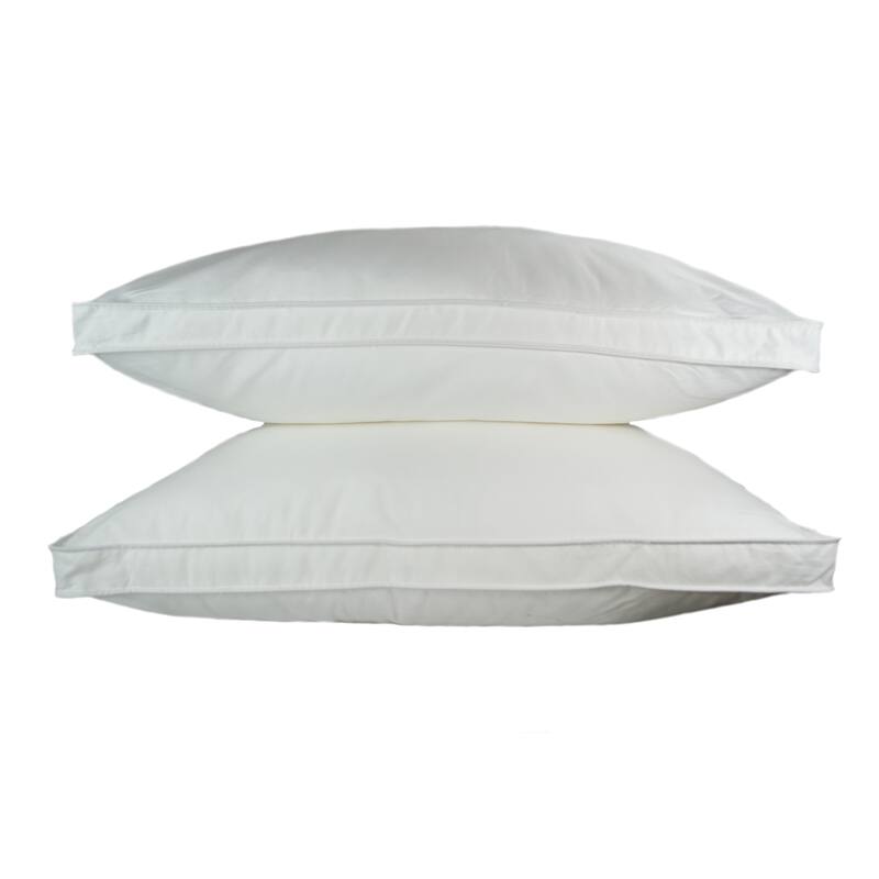 Sherry Kline Gusseted Microfiber Sleeping Pillow (Set of 2) - White