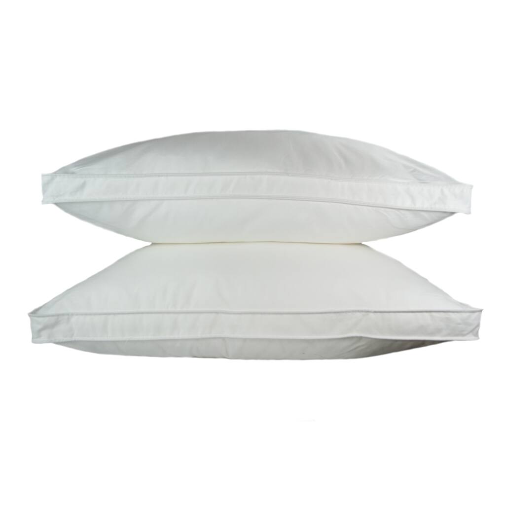 Sherry Kline Gusseted Microfiber Sleeping Pillow (Set of 2) - White